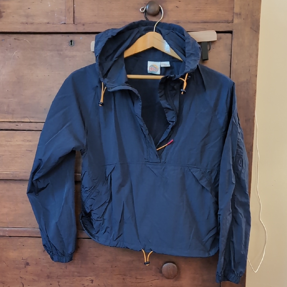 C&C California Deep Blue Half Zip Wind Jacket